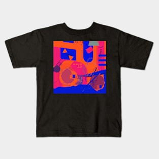 Retro Abstract Art Kids T-Shirt